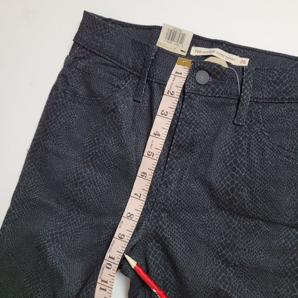 Levi's 720 Hi Rise Skinny Jeans Sz 24 - Picture 12 of 16